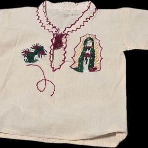 Kids Embroidered Blouse with Religious Design